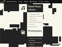Tablet Screenshot of celloexpressions.com